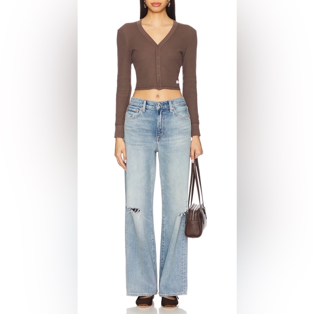 Pistola Hendrix High Rise Wide Leg Jeans Apprentice Distressed NWT Size 27 - Picture 5 of 16